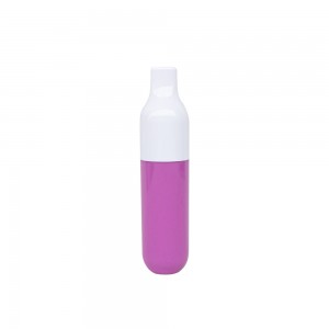 Two-color splicing cylindrical bottle