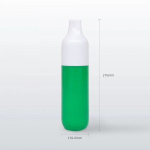 Two-color splicing cylindrical bottle