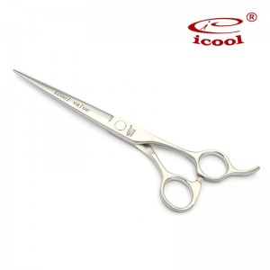 Cheap Discount Pet Curved Scissors Manufacturers Suppliers - Pet Beauty Grooming Hair Scissors Customized LOGO Dog Scissors – Icool
