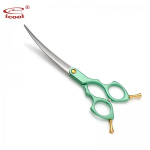 Best-Selling China 6.5 Inch Colorful Pet Dog Grooming Curved Scissor