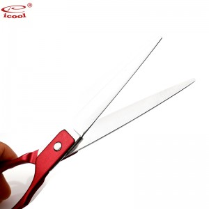 Red Coating Handle Big Size 8.0 inch Dog Hair Cutting Scissors
