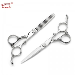 China Wholesale Barber Blending Shears Factories Quotes - Hair Cutting Thinning Shears Hairdressing Scissors Set – Icool