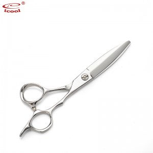 Double Edge Wide Blade Hair Shears Slide Barber Scissors