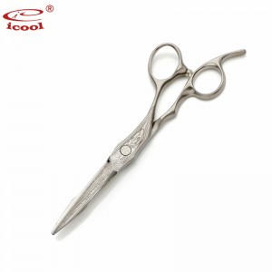 Pure Handmade VG10 Barber Scissors With Carved Patterns