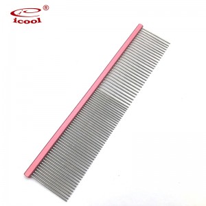 Factory wholesale China Metal Color Pet Comb Pet Grooming for Dogs and Cats with Short or Long Hair