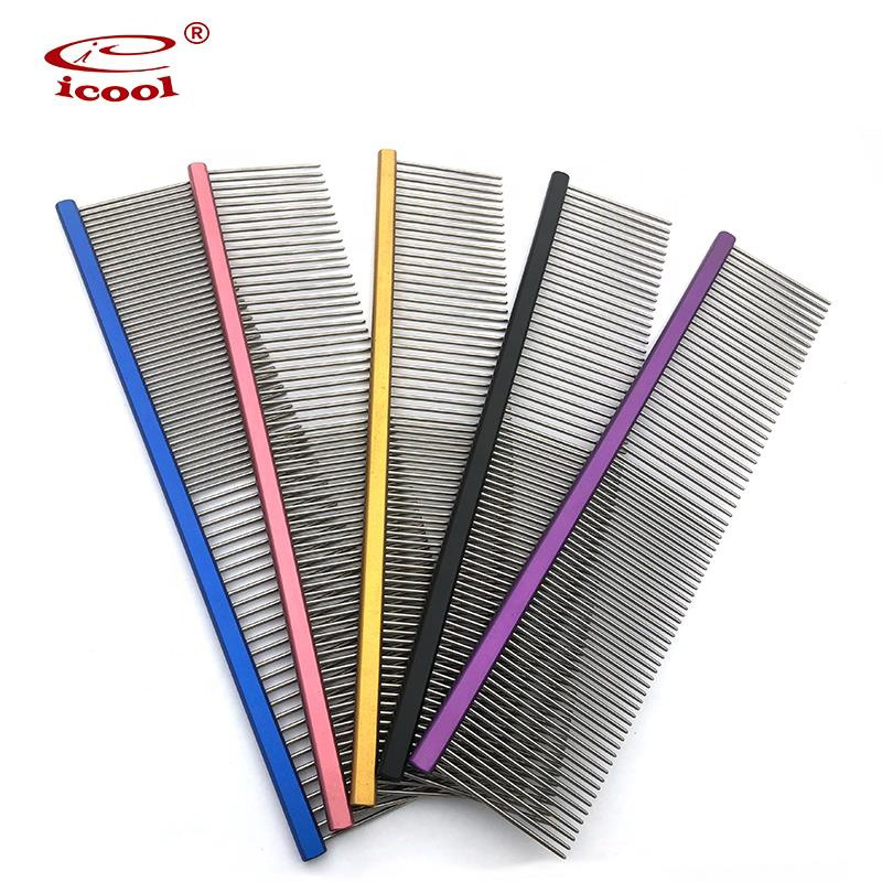 China Wholesale Steel Grooming Comb Factories Pricelist - Professional Groomer Use Dog Combs For Removing Tangles – Icool