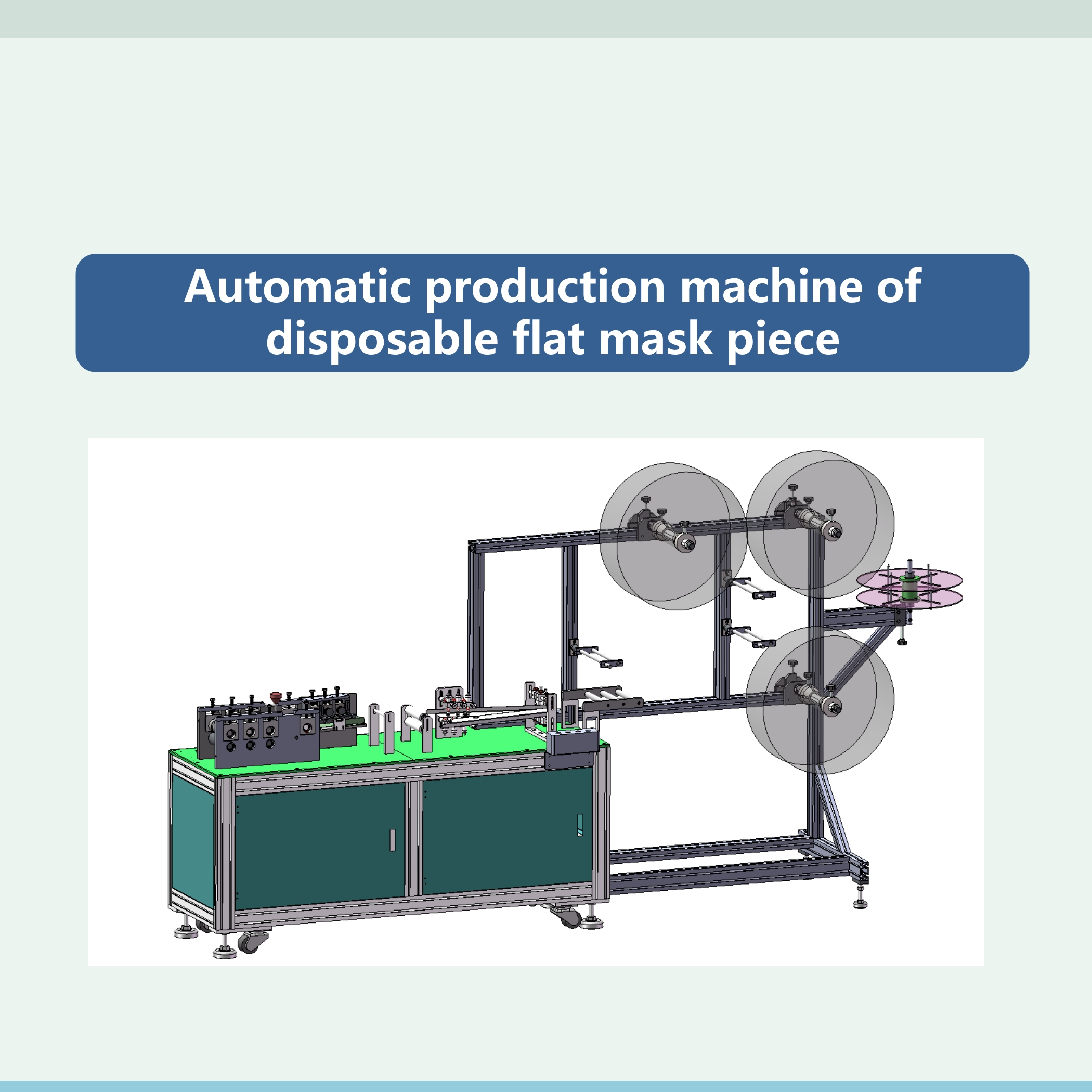 700PCS/min Automatic flat speed 3 ply face mask making machine Featured Image