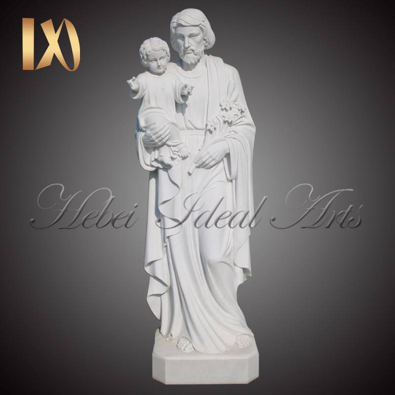 White marble Jesus with children statue for sale