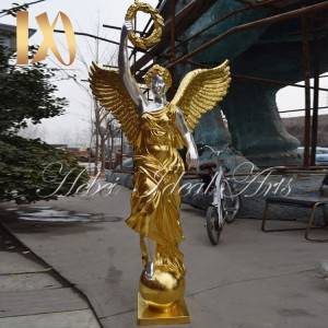High Quality Life Size Casting Bronze Standing Angel Statue for Sale