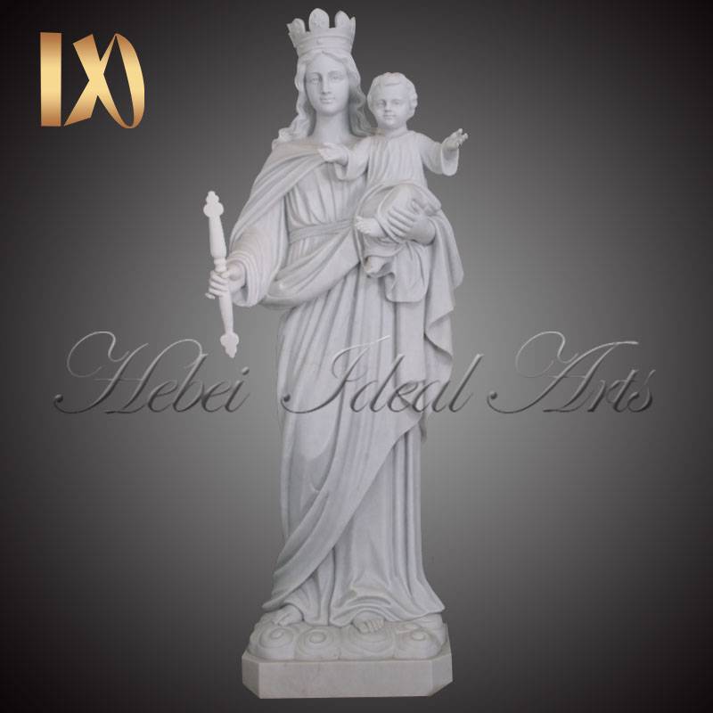 Life Size marble Statue of Lady of Mount Carmel for Sale Featured Image