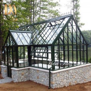 metal cheap custom made life size garden wrought iron gazebo with glass for outdoor decor