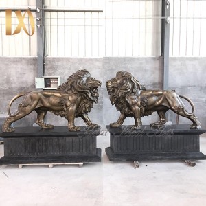 Ideal Arts good quality life size bronze lion sculpture copper lion sculpture for sell