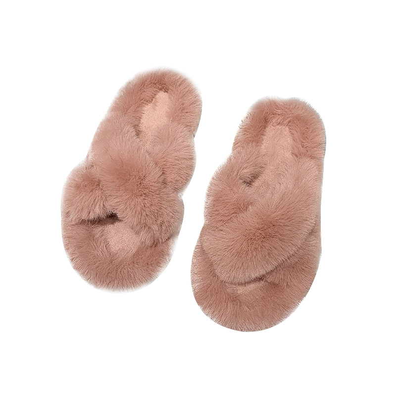 Lazy People Wearing Cross Over Thick Sole Open Toe Slippers 4