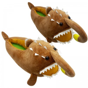 ランタン魚ソフトアンコウぬいぐるみスリッパおもちゃぬいぐるみ海洋動物人形ギフト装飾
