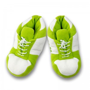 Zimné zelené Sneaker Slipper Roztomilé zvieracie papuče pre dospelých Fuzzy Teplé domáce topánky