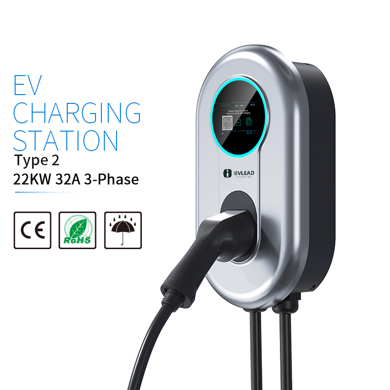 iEVLEAD Type2 22KW AC इलेक्ट्रिक वाहन चार्जिंग स्टेशन