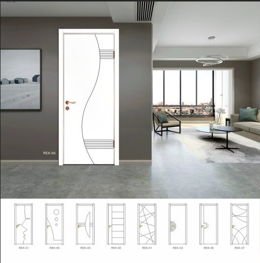 Waterproof Eco-Friendly Interior Wood Plastic Composite WPC Door Featured Image