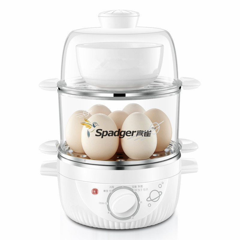 Rapid Egg Cooker: 6 Egg Capacity Electric Egg Cooker for Hard Boiled Eggs, Poached Eggs, Scrambled Eggs, or Omelets with Auto Shut Off Feature