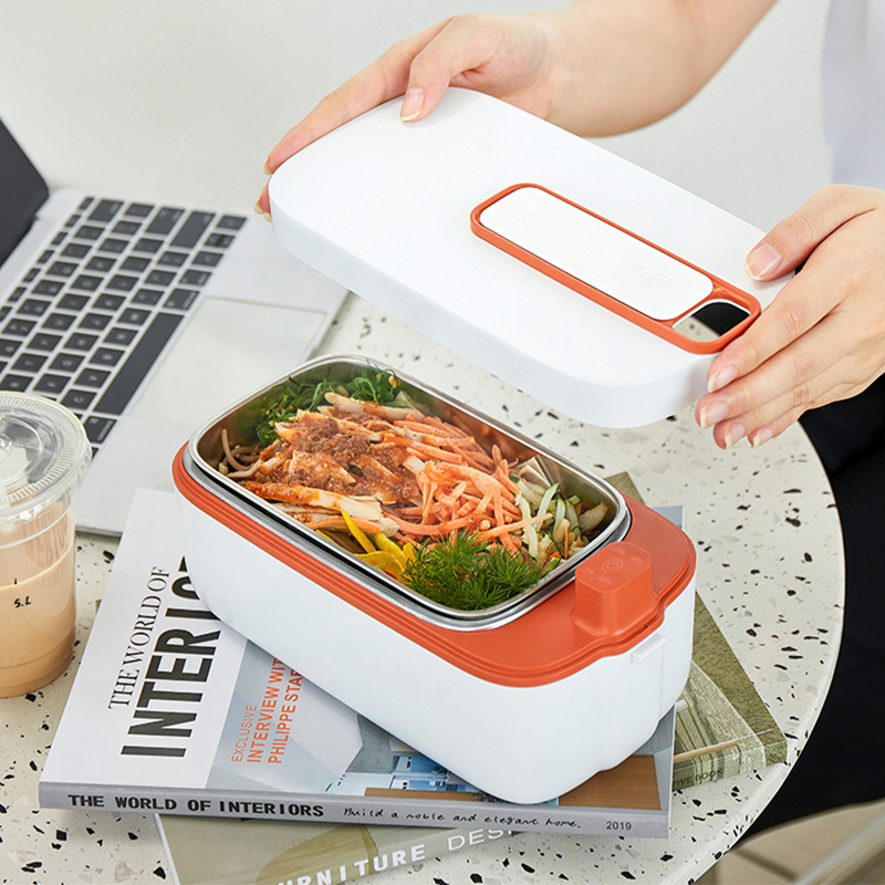 High reputation Electric Steamer Lunch Box - Rechargeable Wireless Electric Lunch box Food Warmer  – Spadger