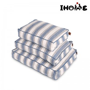 Color Puppies Mattresses - Large Dog Mattress, Sleeping Mat, Blue Stripes Dog Bed – Ihome