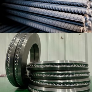 Zhuzhou carbide roller YG15 150*90*15mm tungsten carbide roll ring ຜູ້ຜະລິດ 2-9mm Ribbed Bars