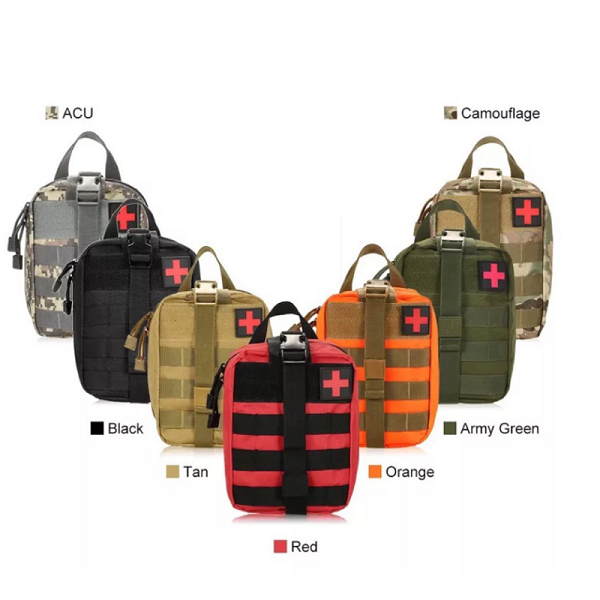 China Camping emergency 142 pieces survival gear kit first aid kit with  molle bag factory and manufacturers