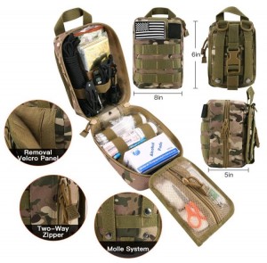 500pcs Camping Outdoor Survival Tactical Gear First Aid kit Earthquake Emergency Survival Kit