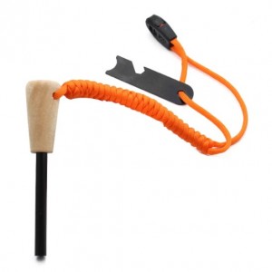 iLOOKLE Colorful Woven Paracord Wood Handle fire starter