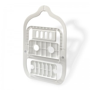 YIDE Bathroom Wall Mounted Shelf Corner Caddy Organizer Storage Plastic Storage Basket With Peg