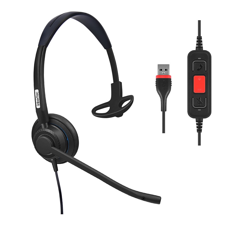 Hot sale Noise Cancelling Usb Headphones With Mic - UB815M Single Ear AI Noise Cancelling Headset  – Inbertec