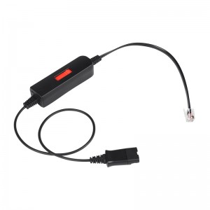 Smart Cord Quick Disconnect PLT GN QD To RJ9 with Universal RJ9 Adapter