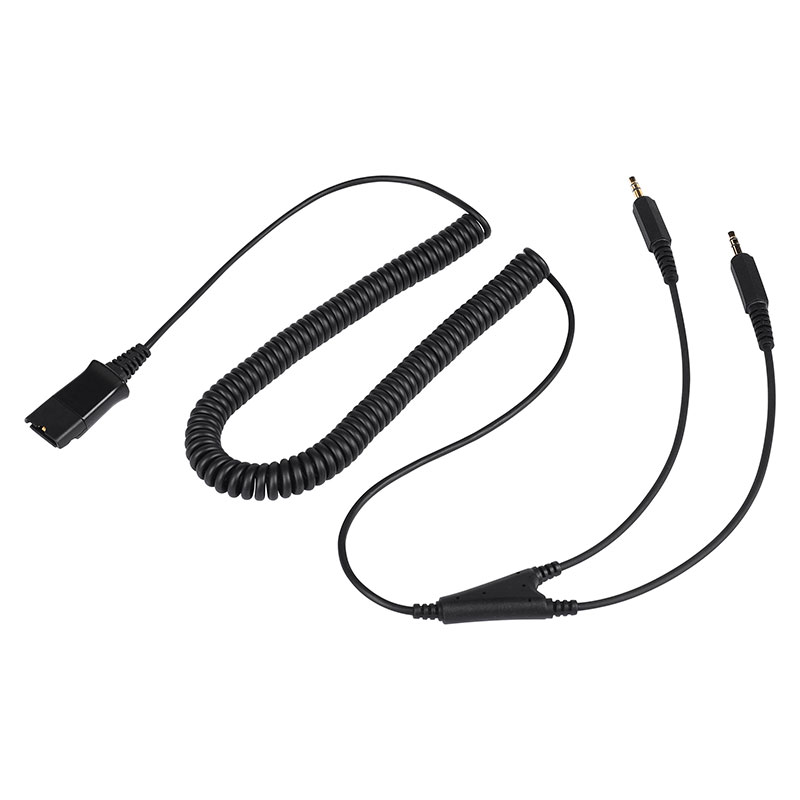 Kabel Cabut Pantas Kabel QD dengan Audio PC Penyambung Stereo 3.5mm berganda