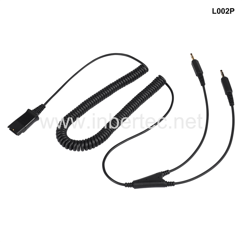 Quick Disconnect Cable QD Cable with double 3.5mm 2