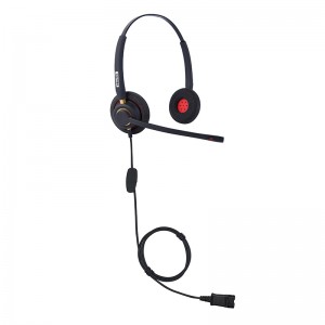 Professional Contact Center Headset with Noise Cancelling Microphones