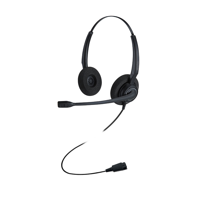 Dubbelt brusreducerande Contact Center-headset