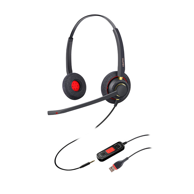 Premium Dual Noise Canceling Headset -UC/Teams-yhteensopiva