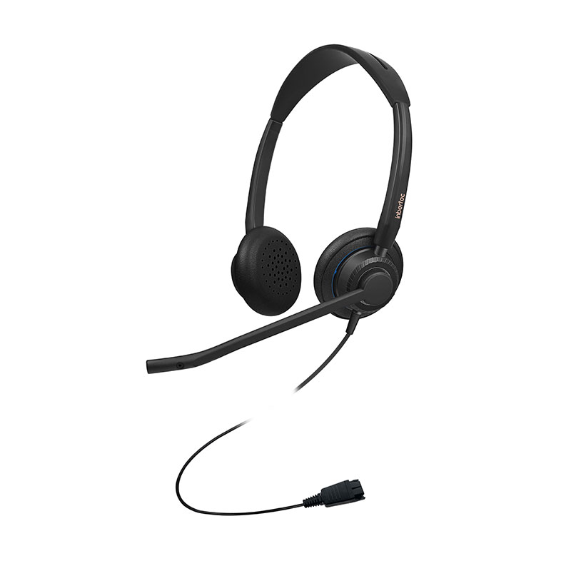 Premium-Contact-Center-Headset mit geräuschunterdrückenden Mikrofonen