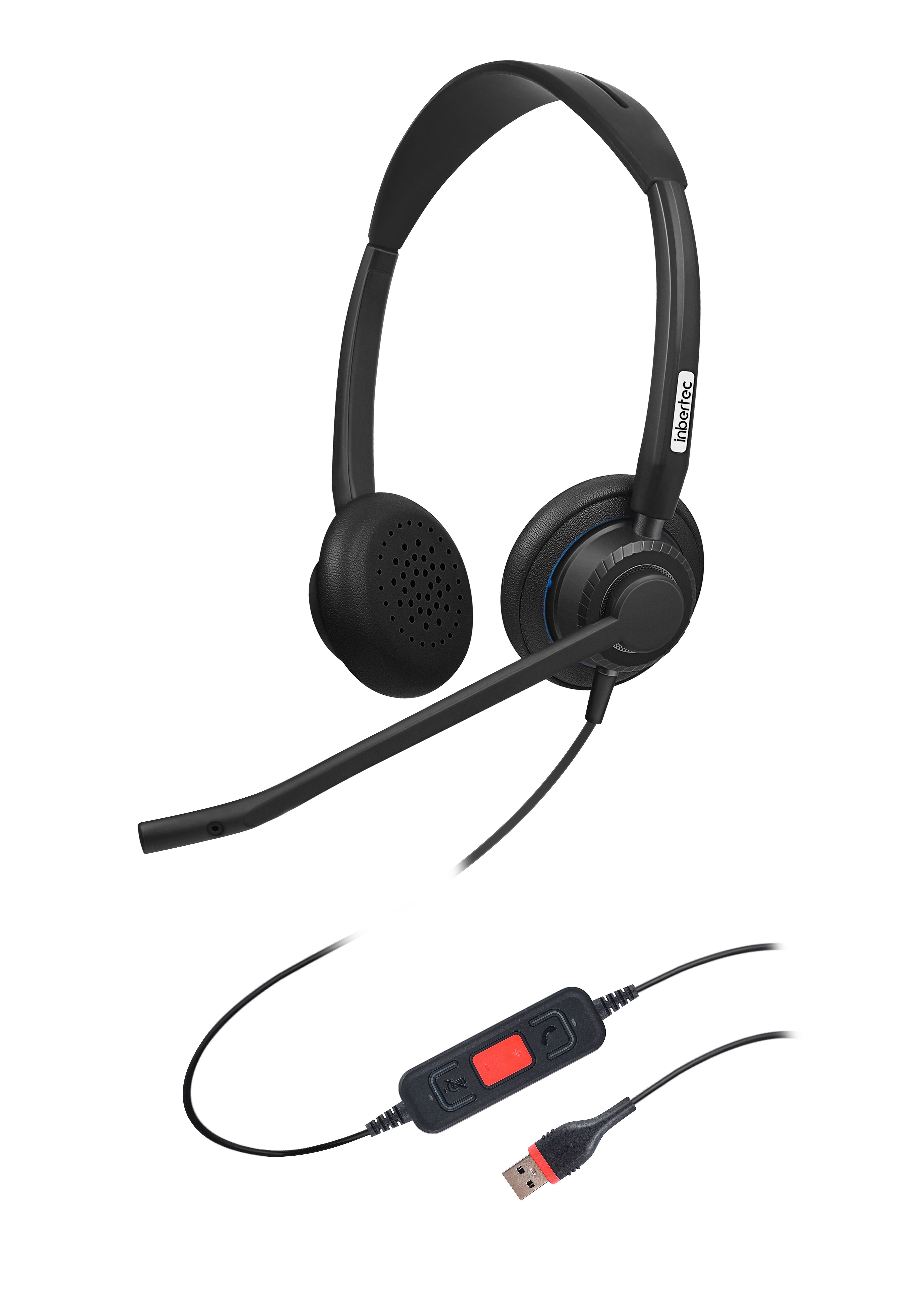 New Arrival China Noise Cancelling For Microphone - UB815DM  Dual Ear AI Noise Cancelling Headset – Inbertec