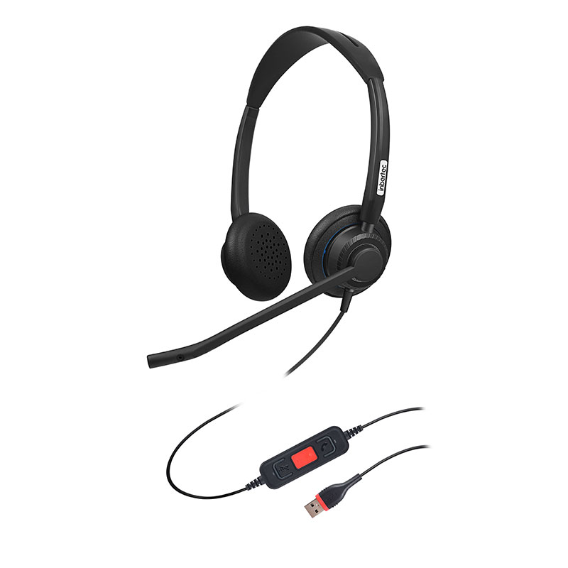 Fones de ouvido com filtro acústico inteligente com cancelamento de ruído para equipes de educação de escritório UC