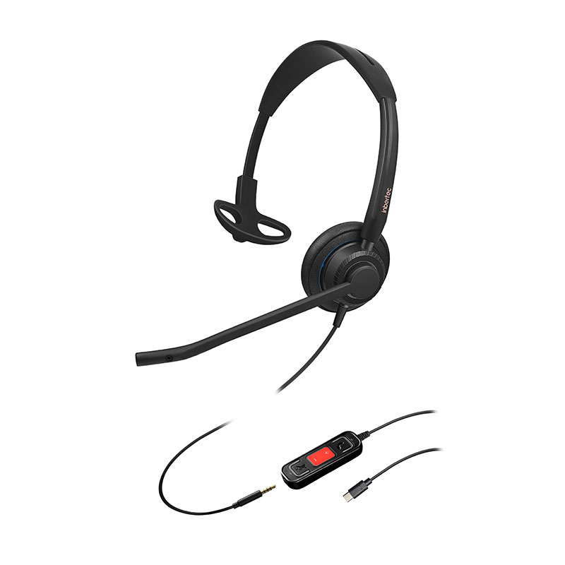 I-Mono Premium AI Noise Cancelation Contact Center Headset