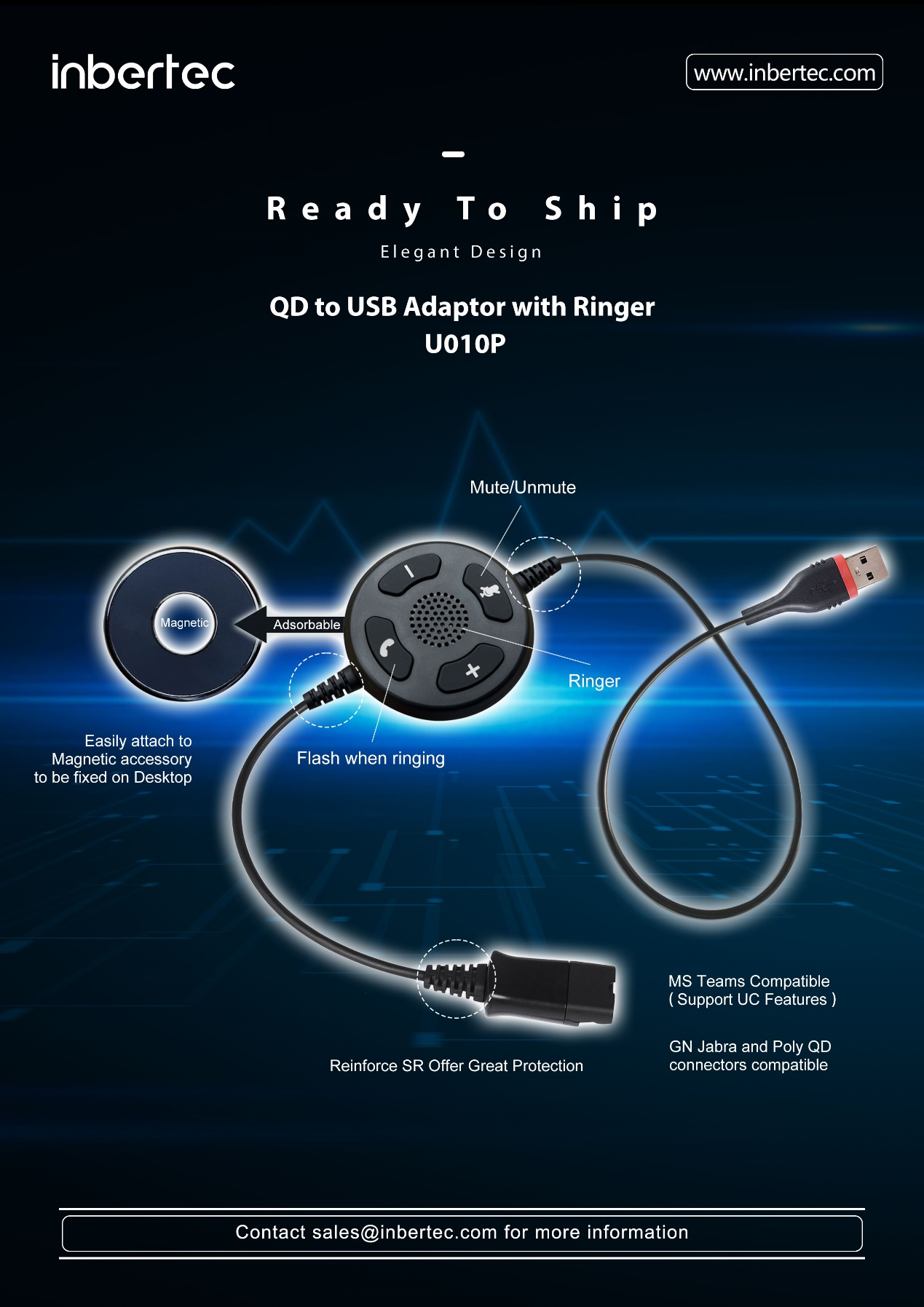 INBERTEC LAUNCHED THE NEW U010pm AND U010JM USB ADAPTOR WITH RINGER