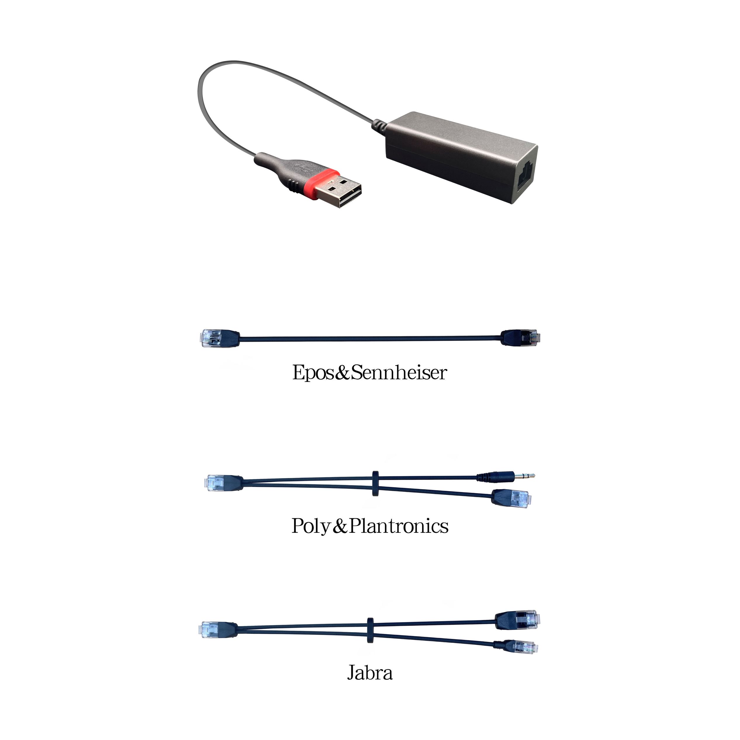 Factory best selling Wired Usb Headphones - EHS Wireless Headset Adapter  – Inbertec