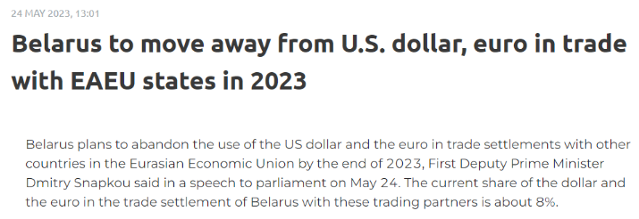 This country plans to “abandon dollar and euro settlements”!
