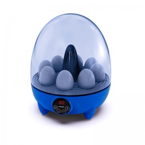 Automatic Temperature Control Chicken Quail Eggs Incubator LED candler blue 8 Eggs home use