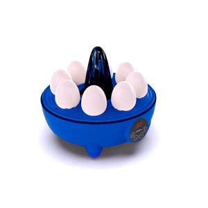 Automatic Temperature Control Chicken Quail Eggs Incubator LED candler blue 8 Eggs home use