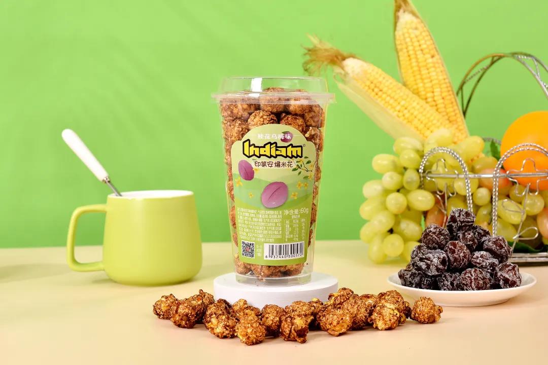 New Flavor INDIAM Popcorn for Hypermarket Gluten-free Healthy Sancks