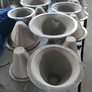Cone Filter Of Punching Plate Sintered Mesh