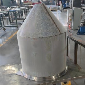 Cone Filter Of Punching Plate Sintered Mesh
