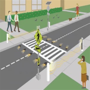 In-Road Crosswalk Warning Lights