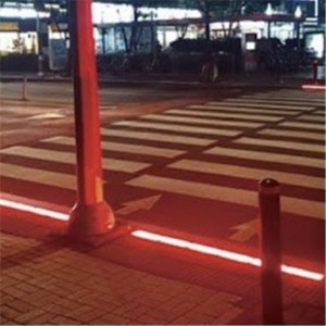 Luz guia de segurança para pedestres